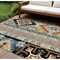 Homeroots 8' X 10' Black Ivory And Copper Aztec Washable Indoor Outdoor Area Rug 598457 - alternate 1