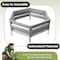 Pure Garden Galvanized Raised Garden Bed 21" L x 9.75" W x 5.5" H Raised Garden Beds Hexagonal Planter Box 50-193 - alternate 7