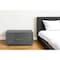 Homeroots 12" Gray Solid and Manufactured Wood One Drawer Nightstand 491589 - alternate 3