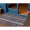Homeroots 3' X 5' Plum Eggplant And Gray Plaid Washable Indoor Outdoor Area Rug 613987 - alternate 1