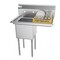 Koolmore 1 Compartment Stainless Steel NSF Commercial Kitchen Prep & Utility Sink with Drainboard SA151512-15R3 - alternate 1