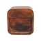 Homeroots 8" Dark Brown Solid Wood Square One Drawer Nightstand 651548 - alternate 15