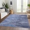 Homeroots 3' X 5' Navy Blue Charcoal And Gray Southwestern Washable Indoor Outdoor Area Rug 603551 - alternate 7