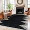 World Rug Gallery Geometric Pattern Shag Area Rug 7 ft 10 in x 10 ft Anthracite WR124ANTHRACITE8X10 - alternate 1