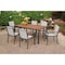 Outdoor Expressions Beige Grove 7-Piece Bamboo Top Patio Dining Set S01-A3540 Set - alternate 7