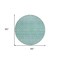 Homeroots 8' Aqua Teal Blue And Ivory Round Tribal Washable Indoor Outdoor Area Rug 582604 - alternate 6