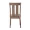 Homeroots Set of Two Natural and Brown Upholstered Fabric And Solid Wood Slat Back Dining Side Chairs, 2PK 573391 - alternate 7