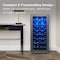 Tcl 3.4 Cu. Ft. 38-Bottle Wine Cooler, Low Noise Operation, Digital Controls, LED Lighting, Glass Doors TRW38F6AS - alternate 5