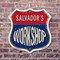 Signmission Salvador's Workshop, 6 Inch X 6 Inch, Plastic Sign SHI-P-6-489-SALVADOR - alternate 4
