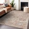 Homeroots 8' X 10' Coral And Gray Damask Washable Indoor Outdoor Area Rug 603758 - alternate 7