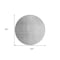 Homeroots 8' Gray And Silver Round Abstract Washable Indoor Outdoor Area Rug 588228 - alternate 8