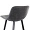 Elama Faux Leather Bar Stool in Gray with Black Legs ELM-605-GRY - alternate 7
