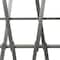 Homeroots 71" Gray And Silver Stainless Steel and Wood Four Tier Geometric Bookcase 722399 - alternate 5