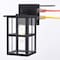 Vaxcel Maywood Outdoor Black Dusk to Dawn Wall Sconce with GFCI Outlet and Clear Glass Shade T0799 - alternate 1