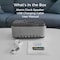 Alpha Digital Bluetooth Stereo Speaker- 10W, Alarm Clock, Charging, Light -Gray S300-GY - alternate 7