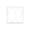 Decora Wallplate, 3-1/8 in L, 4.94 in W, 2 -Gang, Thermoset Plastic, White, Smooth 80609-W - alternate 3