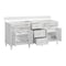 James Martin Vanities Vanity, without top, Bright White, 71.88 in W x 23.5 in D,  424-V72-M-BW - alternate 7