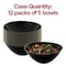 Smarty Had A Party 32 oz Black with Gold Rim Organic Round Disposable Plastic Bowls 60 Bowls, 60PK 9332BG-CASE - alternate 8