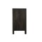 Homeroots 30" Black Solid Wood Distressed Carved Scrollwork Three Drawer Nightstand 569587 - alternate 7