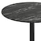 Flash Furniture Commercial 36" Black Faux Marble HPL Tabletop - Black Bar Height X Base ST-RD36-BKMAR-T3030B-GG - alternate 7