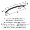 Amerock Arc 6-5/16 inch (160mm) Center-to-Center Oil-Rubbed Bronze Cabinet Pull, 10PK 10VMP69158ORB - alternate 3