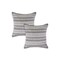 Homeroots Set of Two 18" X 18" Black Beach Chevron Cotton Zippered Pillow, 2PK 535272 - alternate 4