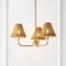 Jonathan Y Pauline 20.5" 3-Light Coastal Contemporary Adjustable Swooping Arm Candle-Style Metal w/Rattan Shade JYL9556B - alternate 7