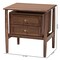Baxton Studio Alyssa Japandi Walnut Brown Wood 2-Drawer Nightstand Woven with Rattan 252-13949-ZORO - alternate 7