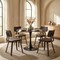 Leisuremod Bristol Round MDF Dining Table - Pedestal Base Kitchen Table, Modern Style BTBL-B40BLMT - alternate 6