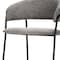 Homeroots 30" Gray and Black Fabric and Metal Bar Height Bar Chair 605939 - alternate 4