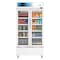 Koolmore 39 in. Commercial 2-Glass Door Merchandiser Refrigerator, 21.9 cu. ft. in White KM-MDR-2GD-39 KM-MDR-2GD-39 - alternate 1