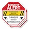 Signmission Security Alert Trespassers Will Be, 10 inch X 10 inch, Aluminum Metal Signs, 2PK OC-A-2PACK-10-5 - alternate 1