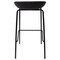 Leisuremod Servos Barstool with Upholstered Faux Leather Seat and Powder Coated Iron Frame, Black SSBL-18BL - alternate 6