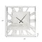 Homeroots 27" Silver Mirrored Glass Silent Analog Square Wall Clock 635643 - alternate 6
