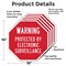 Signmission Warning Protected by Electronic Sur, 10 inch X 10 inch, Aluminum Metal Signs, 5PK OC-A-5Pack-10-332 - alternate 6