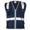 Dome75 Hi-Vis Safety Vest 2X/3X Class Non-ANSI/Enhanced Visibility , Zipper 2 Pockets, 1 Mic Tab DV1281 - alternate 4