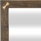 Homeroots 22" Brown Wood With Gold Bows Square Accent Mirror 632514 - alternate 7