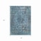 Homeroots 5' X 8' Blue And Gray Medallion Washable Indoor Outdoor Area Rug 616053 - alternate 5