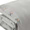 Homeroots Light Gray King 100% Cotton 140 Thread Count Washable Duvet Cover Set 529015 - alternate 5