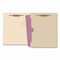 Medical Arts Press HD Top Tab Fastener Folders, 1/3-Cut Tab: Assorted, Expands 0.75", 2 Fasteners, Letter, Manila, 50PK 52327 - alternate 4
