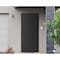 Vdomdoors Front Exterior Prehung Metal-Plastic Door, Manux 8111 Matte Black, Office Commercial and Residentia MANUX8111EXD-BLK-W36xH80-RH - alternate 1