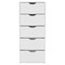 Homeroots 18" White Five Drawer Standard Chest 544039 - alternate 6