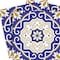 Homeroots 5" X 5" Blue White and Gold Mosaic Removable Tiles 399831 - alternate 2