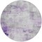Homeroots 8' Lavender Gray And Ivory Round Abstract Washable Indoor Outdoor Area Rug 616875 - alternate 7
