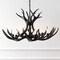 Jonathan Y Eldora 33" 6-Light Rustic Farmhouse Adjustable Resin Antler LED Chandelier, Black JYL6318C - alternate 8