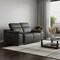 Homeroots 72in Gray And Silver Italian Leather Power Reclining Loveseat 477569 - alternate 4
