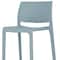 Homeroots Set of Two 30" Baby Blue Heavy Duty Plastic Low Back Outdoor Bar Height Chairs, 2PK 565359 - alternate 2