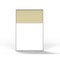 Ghent Floor Partition, Aluminum Frame with Magnetic Porcelain and Caramel Vinyl Panels, 72''H x 48''W MP7248-20-8A - alternate 4