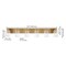 Jonathan Y Irving 40" 6-Light Seeded Glass/Iron Modern Contemporary LED Vanity Light, Brass Gold JYL7621D - alternate 7
