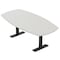 Skutchi Designs Arc Boat Conference Table With Power, 48 in W, 84 in L HAR-ABOT-48X84-T.BK-U779-NA - alternate 1